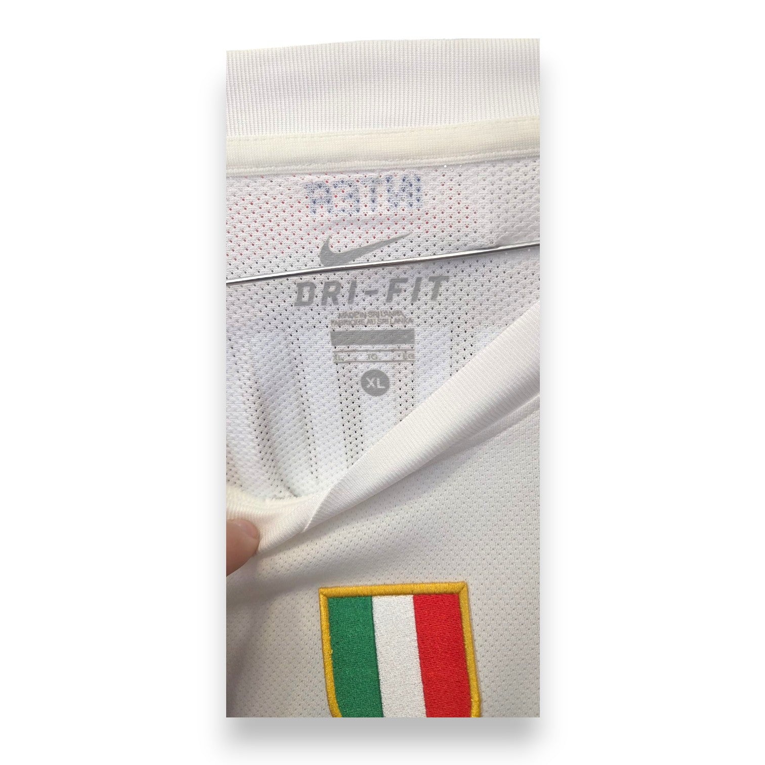 Etichetta interna maglia Inter 2010-11 Made in Sri Lanka Nike Dri-Fit – conferma versione Player Issued professionale