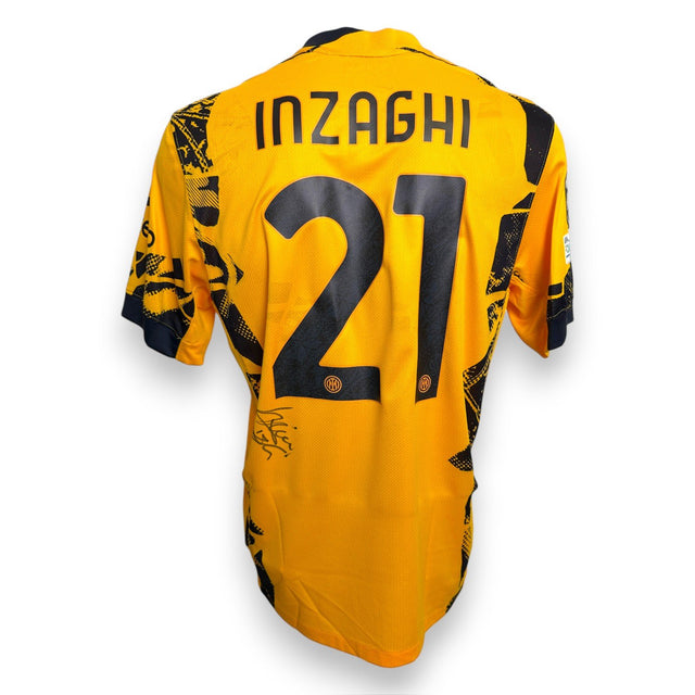 Retro maglia Inter Third 2024-25 numero 21 Inzaghi autografata – pennarello nero – pattern Biscione Nike
