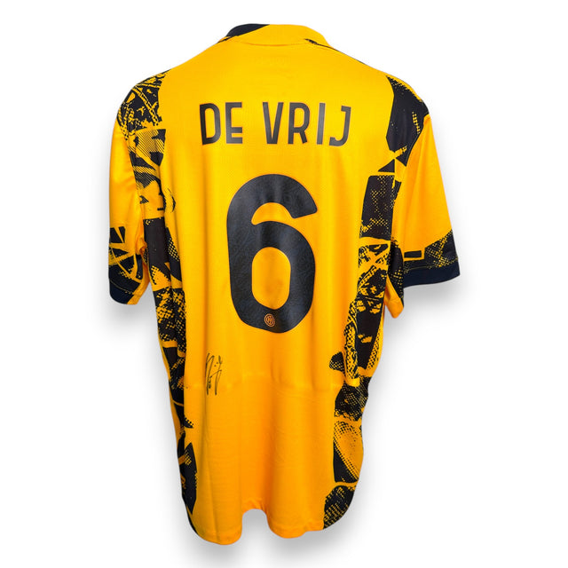 Retro maglia Inter Third 2024-25 nameset De Vrij 6 autografato – firma originale pennarello nero – Nike