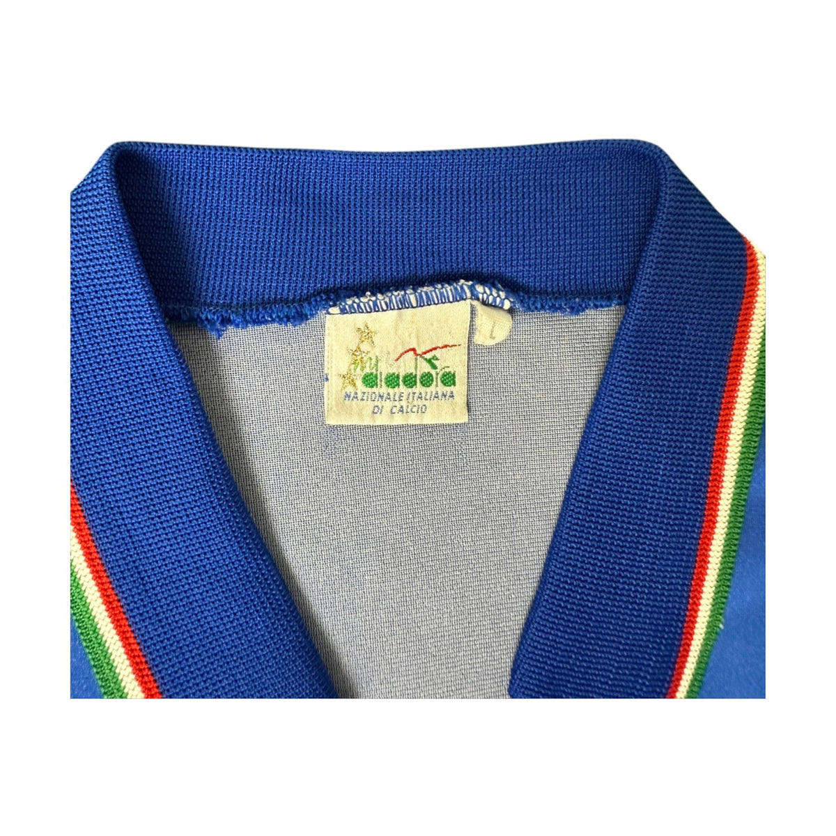 Etichetta Diadora Nazionale Italiana di Calcio taglia L – maglia Italia Home 1988/90 originale