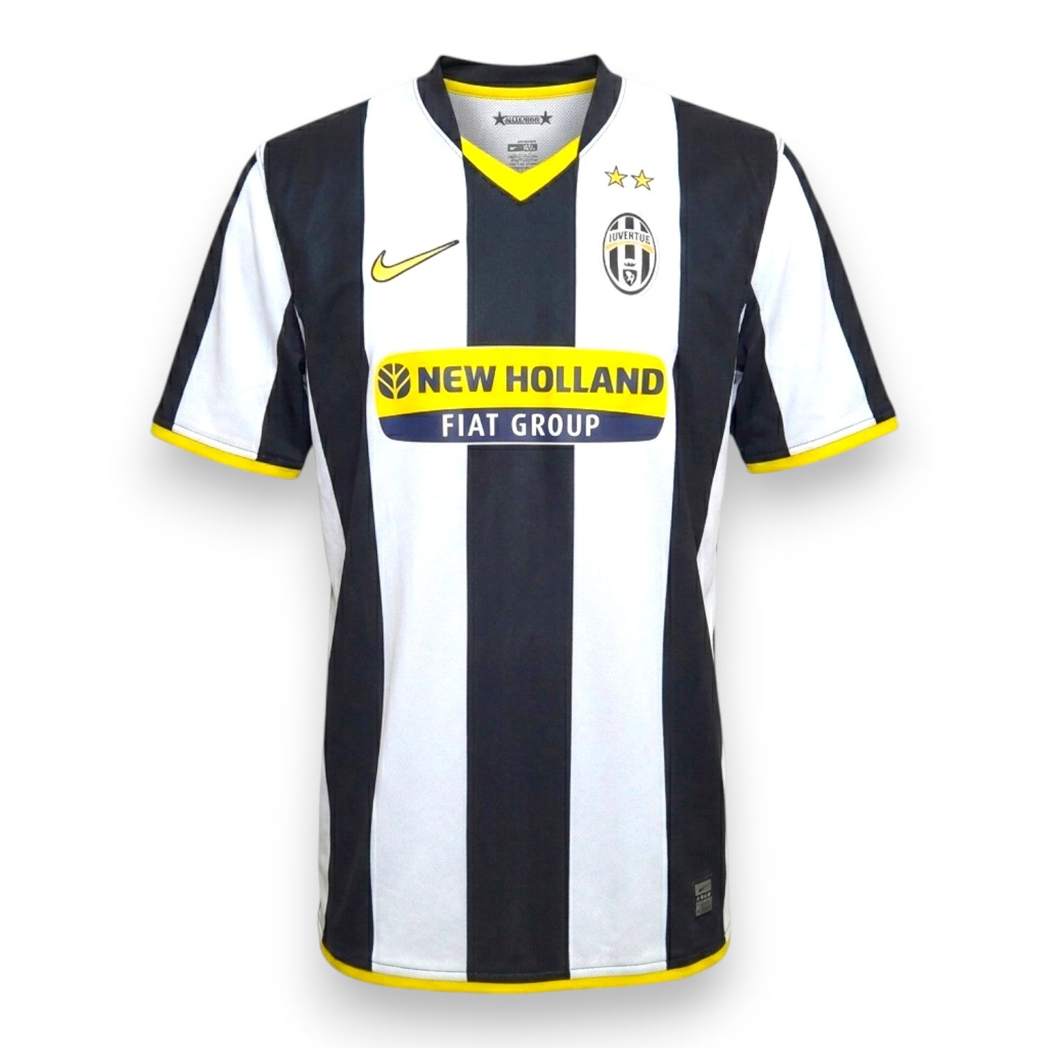 Maglia Juventus Home 2008-09 numero 3 Nike – strisce bianconere sponsor New Holland Fiat Group – Store Serie A