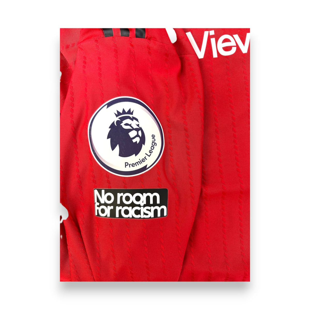 Patch Premier League e No Room For Racism maglia Manchester United 2022-23 Ronaldo