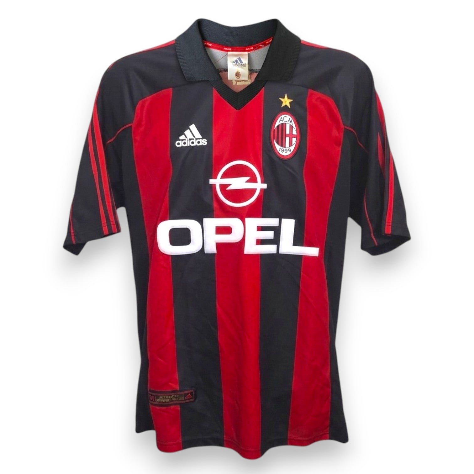 Maglia Milan Home 2000-01 Andriy Shevchenko Adidas – store autentica – sponsor Opel – stemma ACM – vintage XL