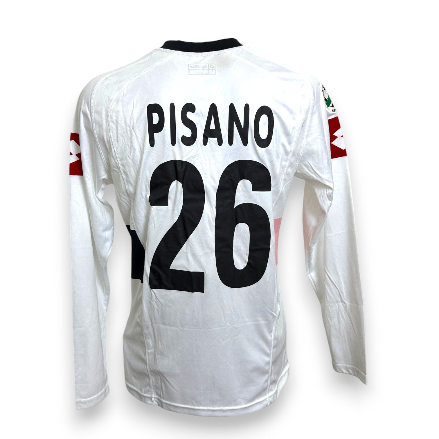 Retro maglia Palermo Third 2006-07 Marco Pisano numero 26 nero Player Issued Lotto Made in Italy cimelio rosanero