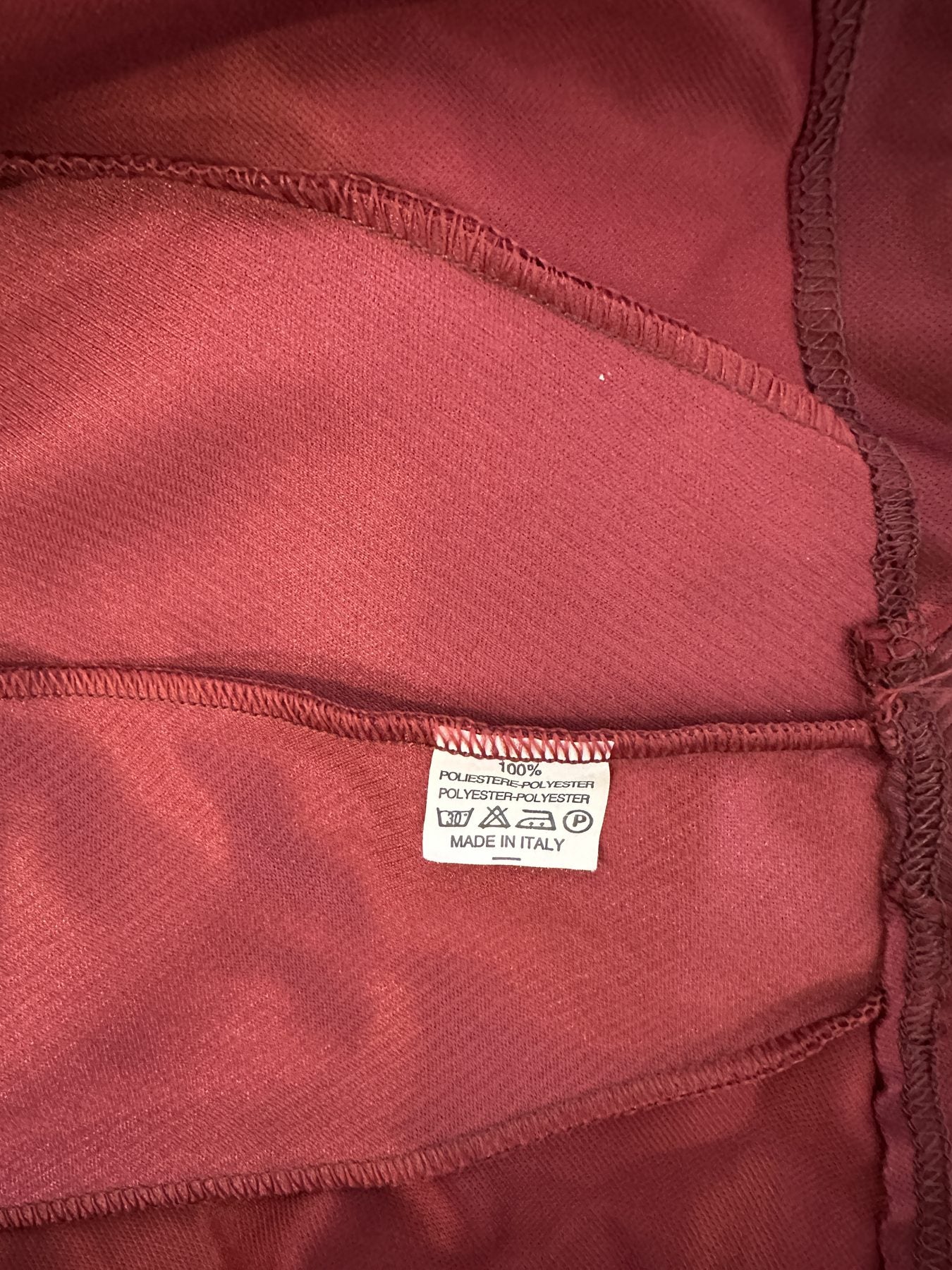 Etichetta interna maglia Torino Player Issued 2001-02 – 100% poliestere Made in Italy