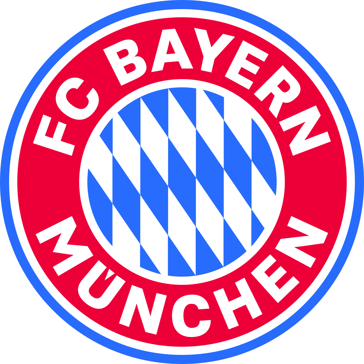 Logo ufficiale Bayern Monaco, squadra tedesca di Bundesliga fondata nel 1900 con sede a Monaco di Baviera