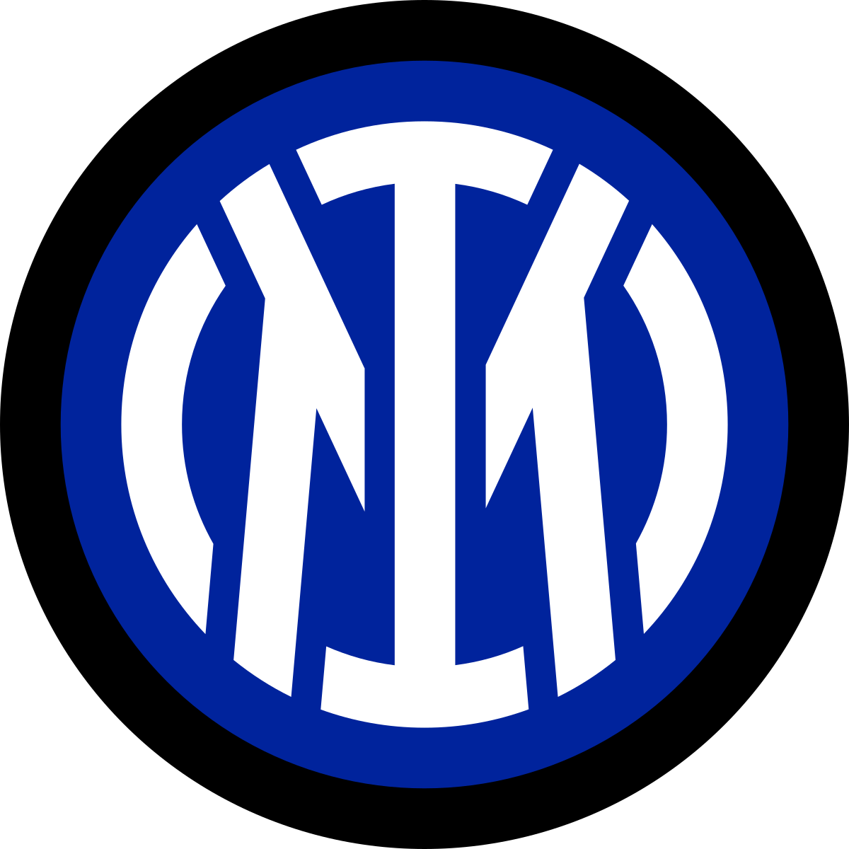 Logo ufficiale FC Internazionale Milano, squadra di Serie A fondata nel 1908 con sede a Milano