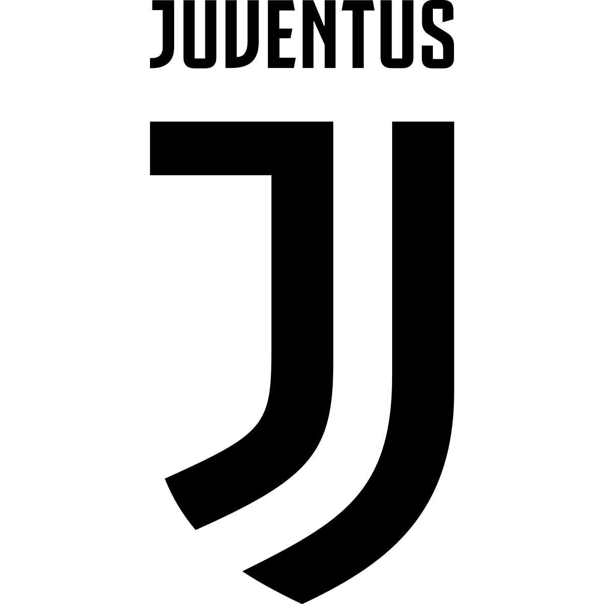 Logo ufficiale Juventus FC, squadra di Serie A fondata nel 1897 con sede a Torino