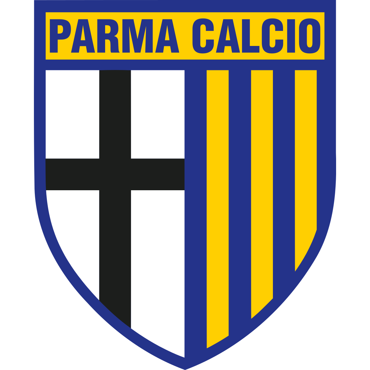 Logo ufficiale Parma Calcio 1913, squadra di Serie A fondata nel 1913 con sede a Parma