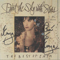 Copertina autografata Enya Paint the Sky with Stars 1997 – doppio autografo originale pennarello nero – cimelio collezionismo musicale