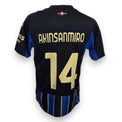 Retro maglia Pisa Home 2025-26 numero 14 Akinsanmiro Player Issued – nome stampato oro – Serie A