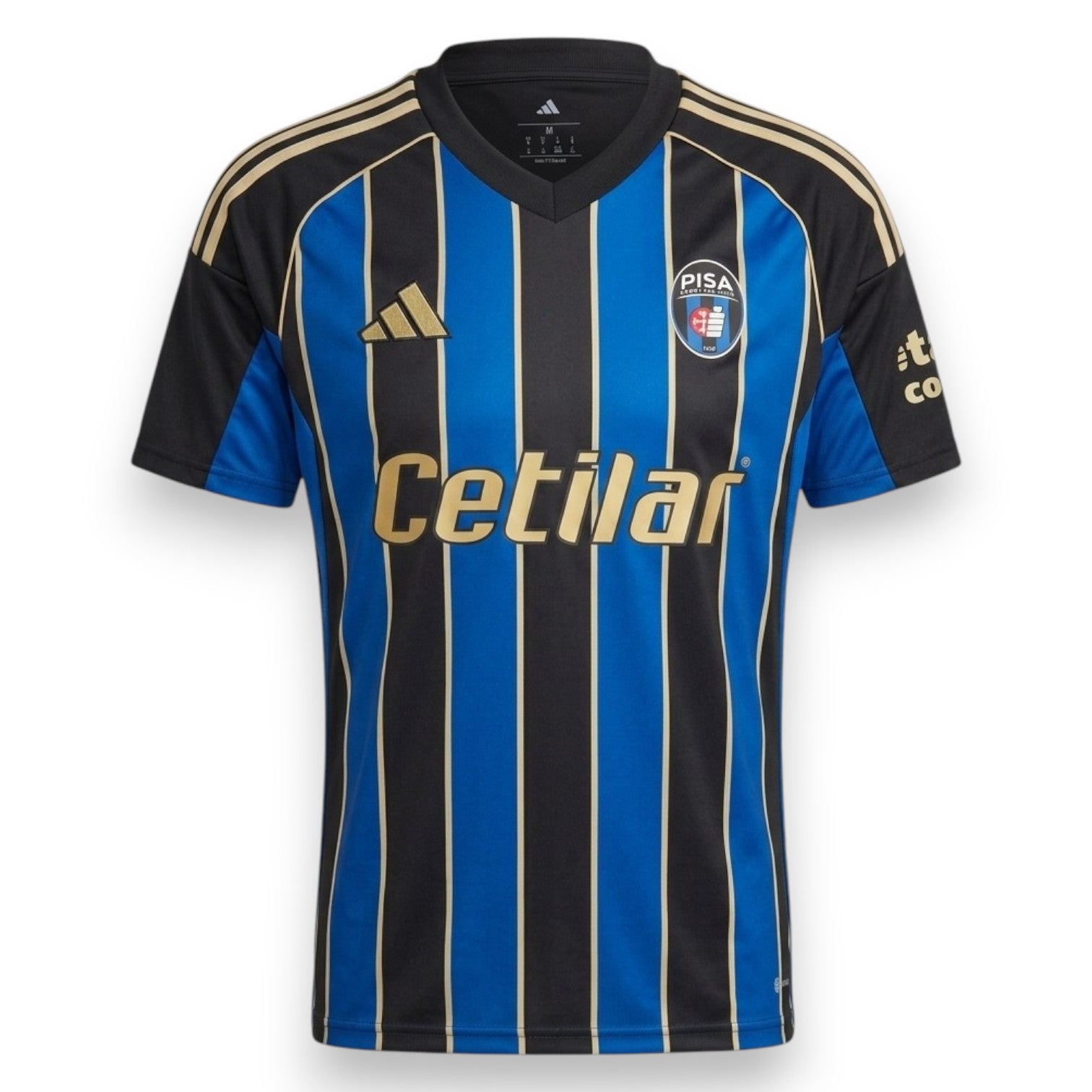 Maglia Pisa Home 2025-26 Player Issued Ebenezer Akinsanmiro numero 14 – Adidas – sponsor Cetilar – Serie A