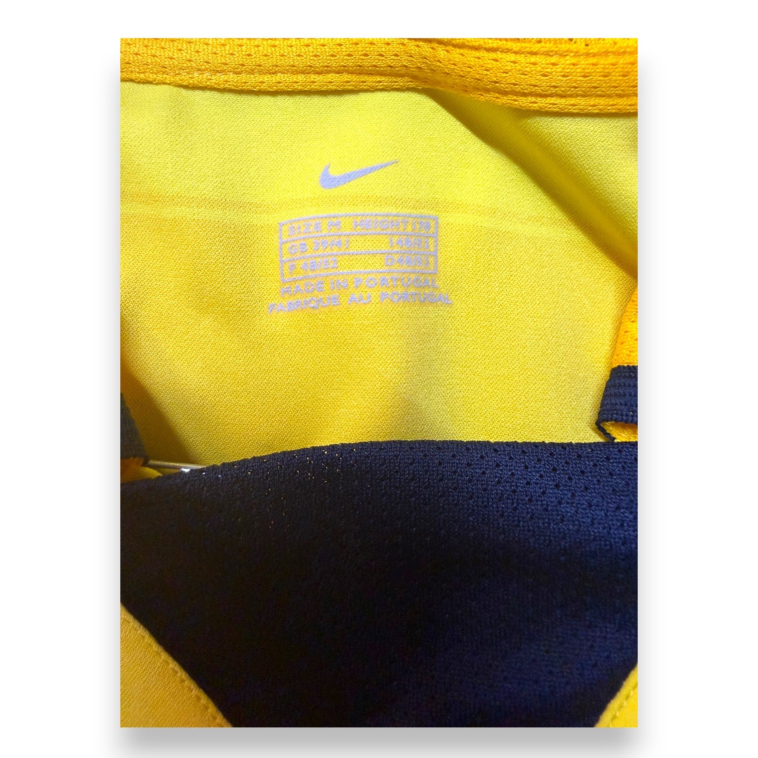 Etichetta taglia M maglia Inter Third 2002-03 Nike – Made in Portugal – Store Vintage originale
