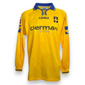 Fronte maglia Hellas Verona Home 2003-04 Player Issued Sergio Almirón numero 2 – Legea – sponsor Clerman rm – Serie B