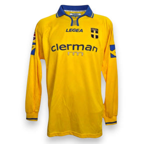 Fronte maglia Hellas Verona Home 2003-04 Player Issued Sergio Almirón numero 2 – Legea – sponsor Clerman rm – Serie B