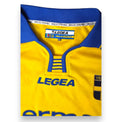 Etichetta taglia L Legea maglia Hellas Verona Home 2003-04 Player Issued – logo Hellas Verona – numero 2 Almirón