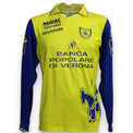 Maglia ChievoVerona Home 2010-11 Player Issued maniche lunghe numero 3 Andreolli – Givova – sponsor Banca Popolare di Verona – condizioni Excellent