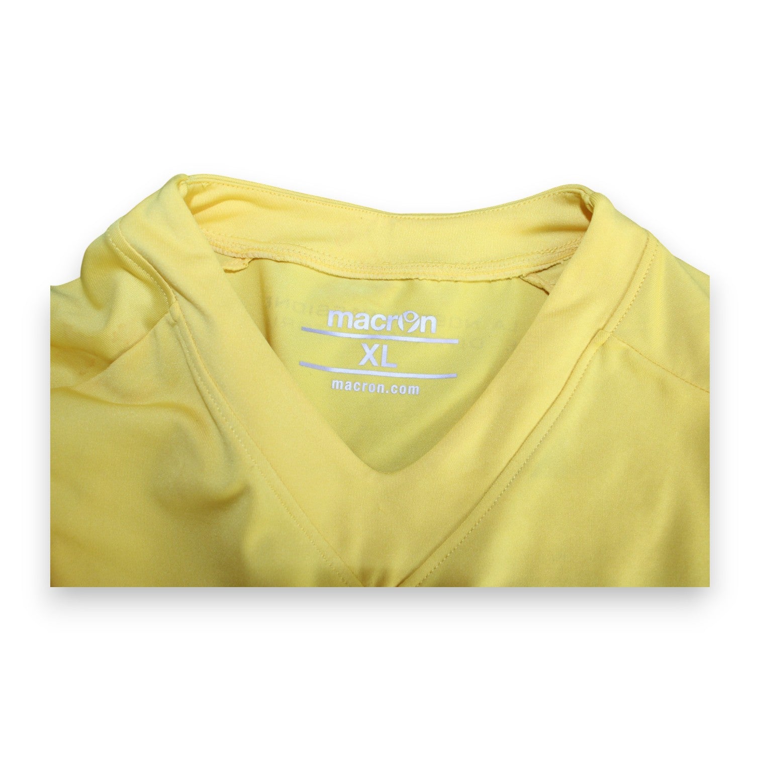 Etichetta collo interno maglia Trapani Away 2014-15 – Macron taglia XL macron.com – Player Issued Mattia Aramu
