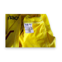 Etichetta Macron maglia Trapani Away 2014-15 – Made in China – Player Issued Mattia Aramu N.28