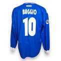 Maglia Brescia Calcio Home 2001-02 Store Vintage manica lunga Garman – nameset replica Baggio numero 10 – patch Lega Calcio – taglia XL