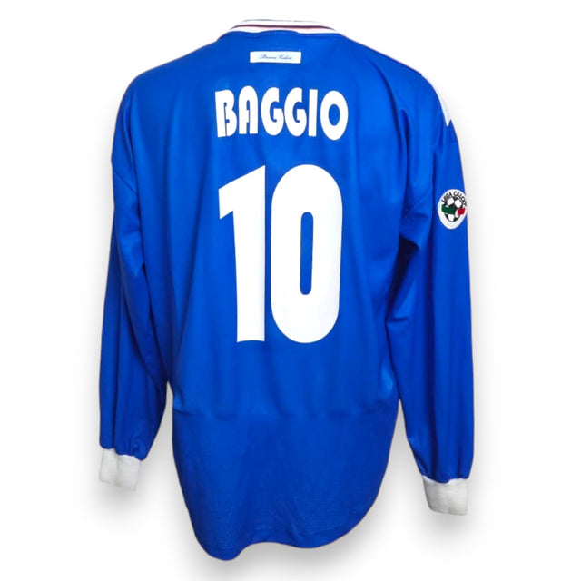 Maglia Brescia Calcio Home 2001-02 Store Vintage manica lunga Garman – nameset replica Baggio numero 10 – patch Lega Calcio – taglia XL