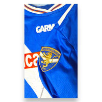 Stemma Brescia Calcio ricamato su maglia Home 2001-02 Garman – leone dorato 1911 – Store Vintage manica lunga