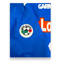 Patch ufficiale Lega Calcio su maglia Brescia Home 2001-02 Player Issued Garman – Serie A stagione 2001-2002