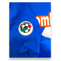 Patch ufficiale Lega Calcio su maglia Brescia Home 2001-02 Player Issued maniche lunghe – Roberto Baggio numero 10 Serie A