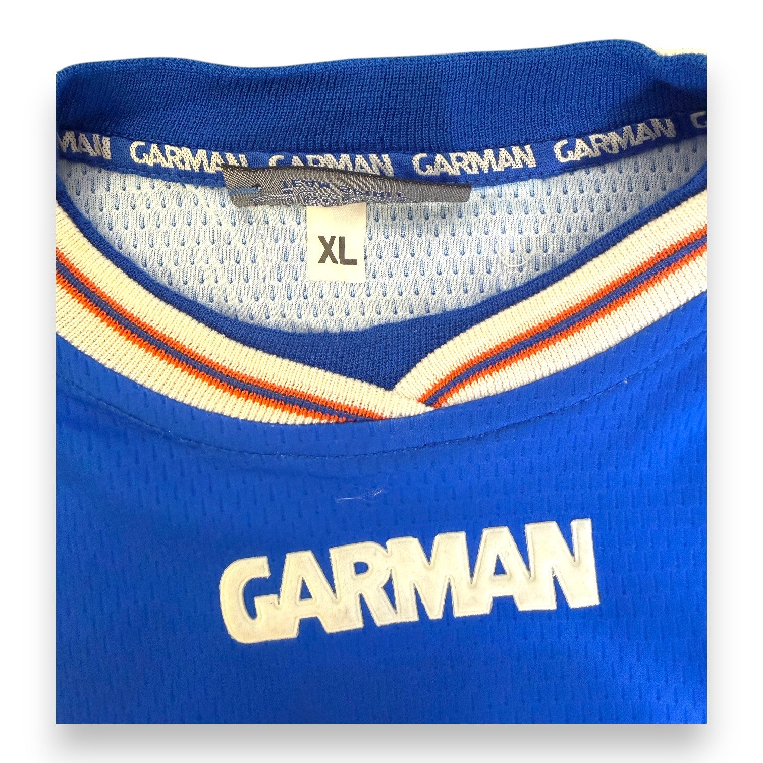 Etichetta Garman taglia XL maglia Brescia Home Player Issued maniche lunghe 2001-02 – Roberto Baggio numero 10 – made in Italy