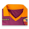 Dettaglio colletto arancione maglia AS Roma 2012-13 Kappa – sponsor WIND – Player Issued Federico Balzaretti N.42