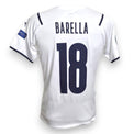 Maglia Italia Away 2021 Player Issued Nicolo Barella numero 18 – Puma – UEFA Euro 2020 – retro