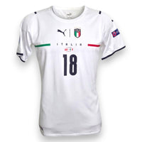 Fronte maglia Italia Away 2021 Player Issued Barella N.18 – match detail Turchia-Italia 11.06.2021 Roma – Puma Euro 2020