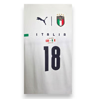 Dettaglio match day maglia Italia Away 2021 Player Issued Barella – 11.06.2021 Turchia-Italia Roma – UEFA Euro 2020