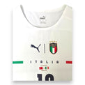 Etichetta taglia M maglia Italia Away 2021 Puma Player Issued Barella – Made in Vietnam