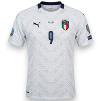 Fronte maglia Italia Away Player Issued Belotti 2019 – Puma – match detail Italia-Armenia Palermo 18.11.2019 – patch UEFA Euro 2020