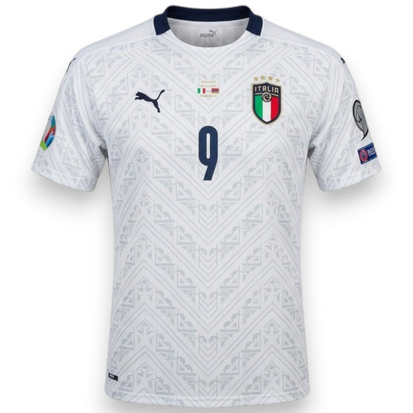 Maglia Nazionale Italiana Away 2019 – Andrea Belotti – N.9 – Player Issued – Puma – Italia vs Armenia 18.11.2019 – Qualificazioni UEFA Euro 2020