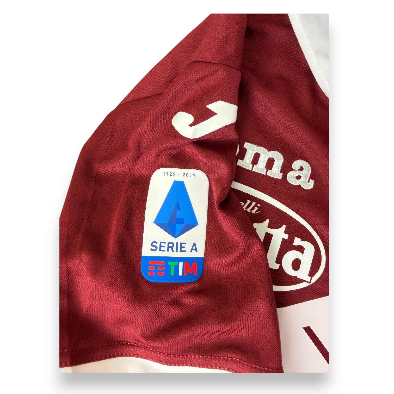 Patch manica Serie A TIM 1929-2019 maglia Torino FC Player Issued 2019-20 – Joma – 90° anniversario Serie A