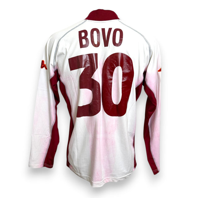 Maglia AS Roma Away 2001-02 Player Issued Cesare Bovo numero 30 – Kappa manica lunga – Scudetto – vintage Made in Italy
