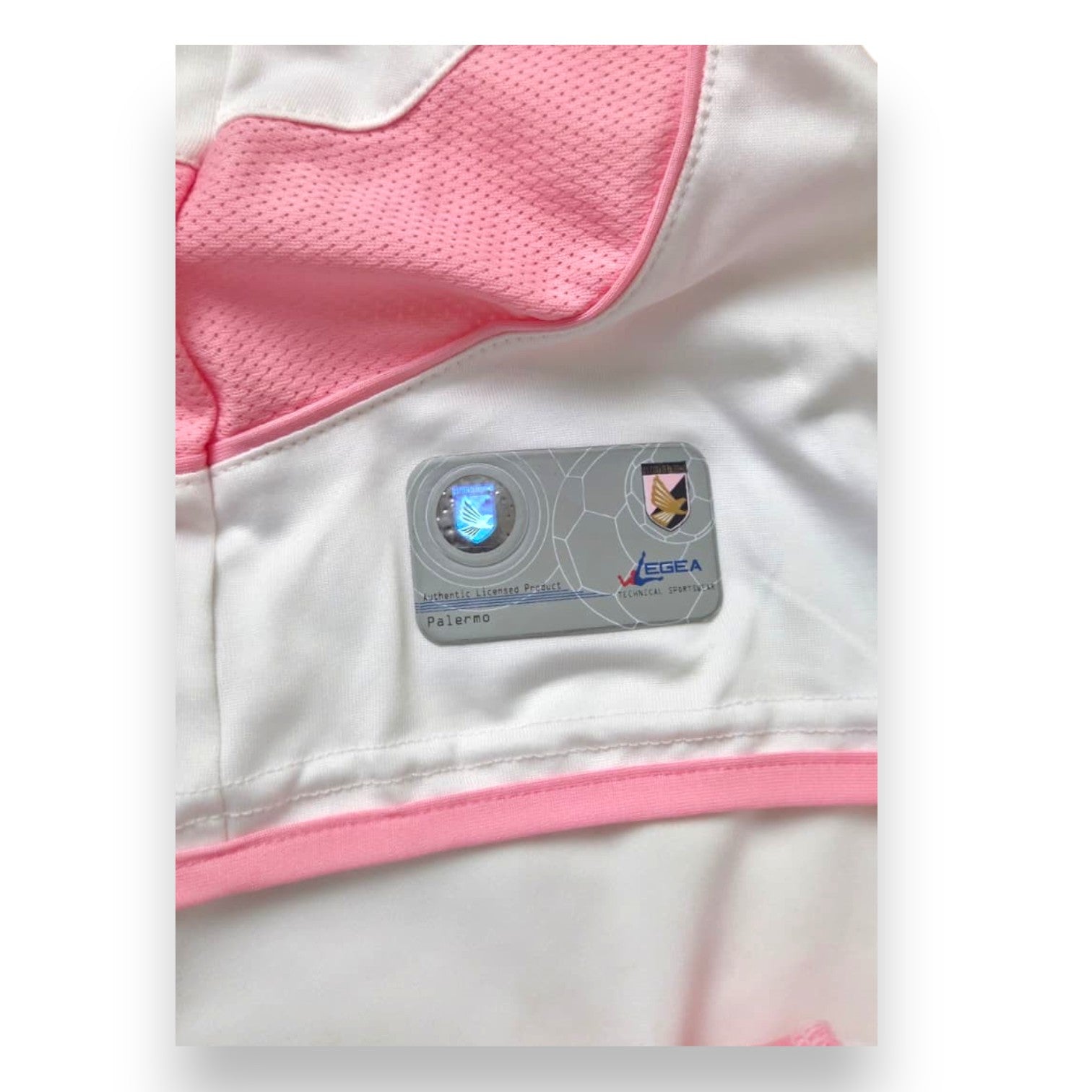 Etichetta Legea taglia M maglia Palermo Away 2010-11 Player Issued