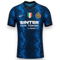 Fronte maglia Inter Milan Home 2021-22 Player Issued – Nike – sponsor $INTER Fan Token Socios – scudetto campione d'Italia
