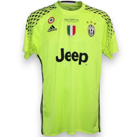 Maglia portiere Juventus GK UCL Final Cardiff 2017 Player Issued N.1 fronte – Adidas – patch finale Champions League – Jeep sponsor