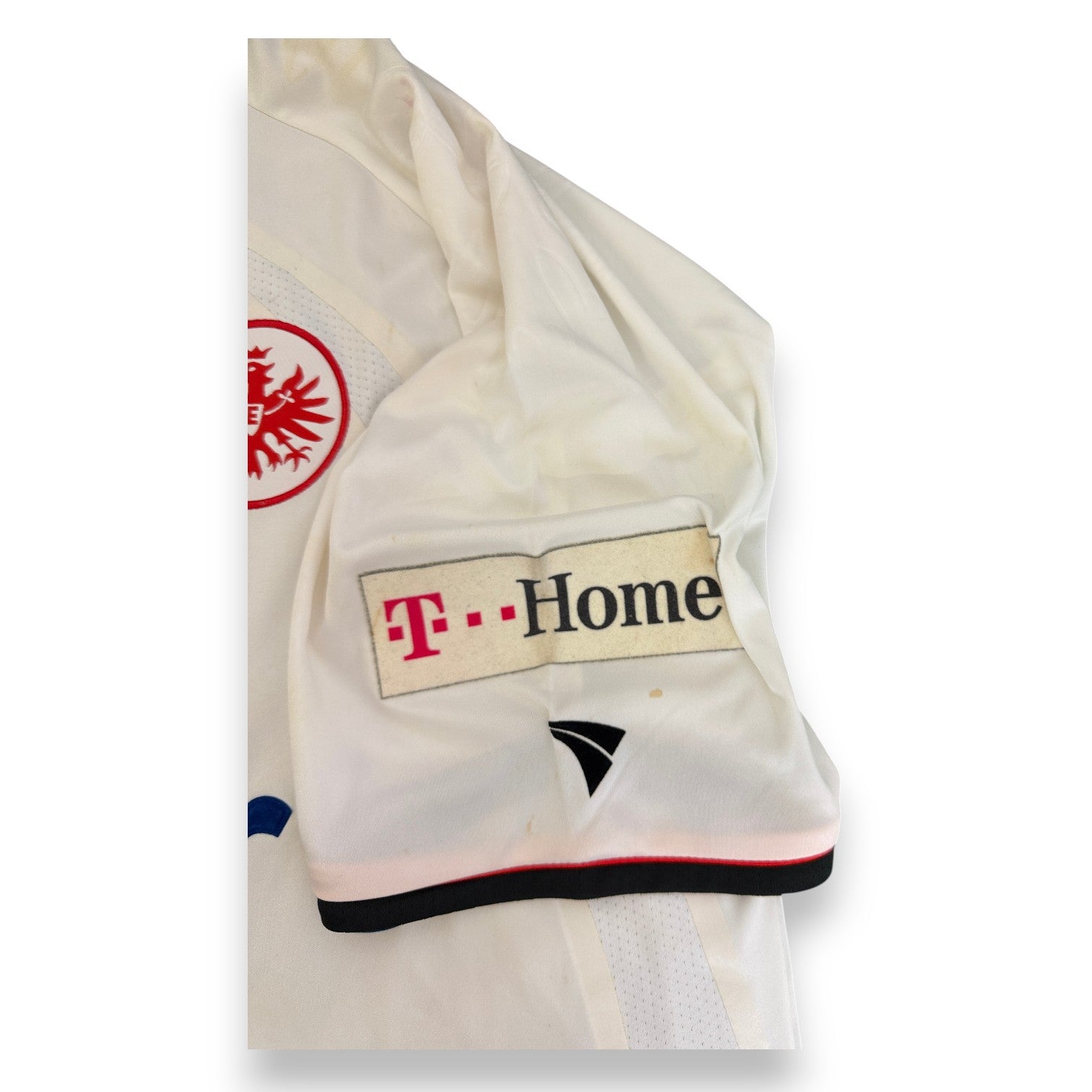 Sponsor manica T-Home maglia Eintracht Frankfurt Home 2007-08 Player Issued Caio numero 30