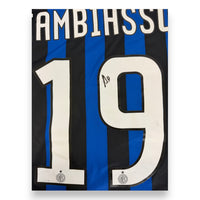 Numero 19 con logo Inter maglia Esteban Cambiasso 2011-12 – nameset ufficiale Serie A