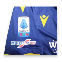 Patch Serie A TIM 2020-2021 e Keep Racism Out maglia Hellas Verona Home 2020-21 – Macron – Ceccherini N.17