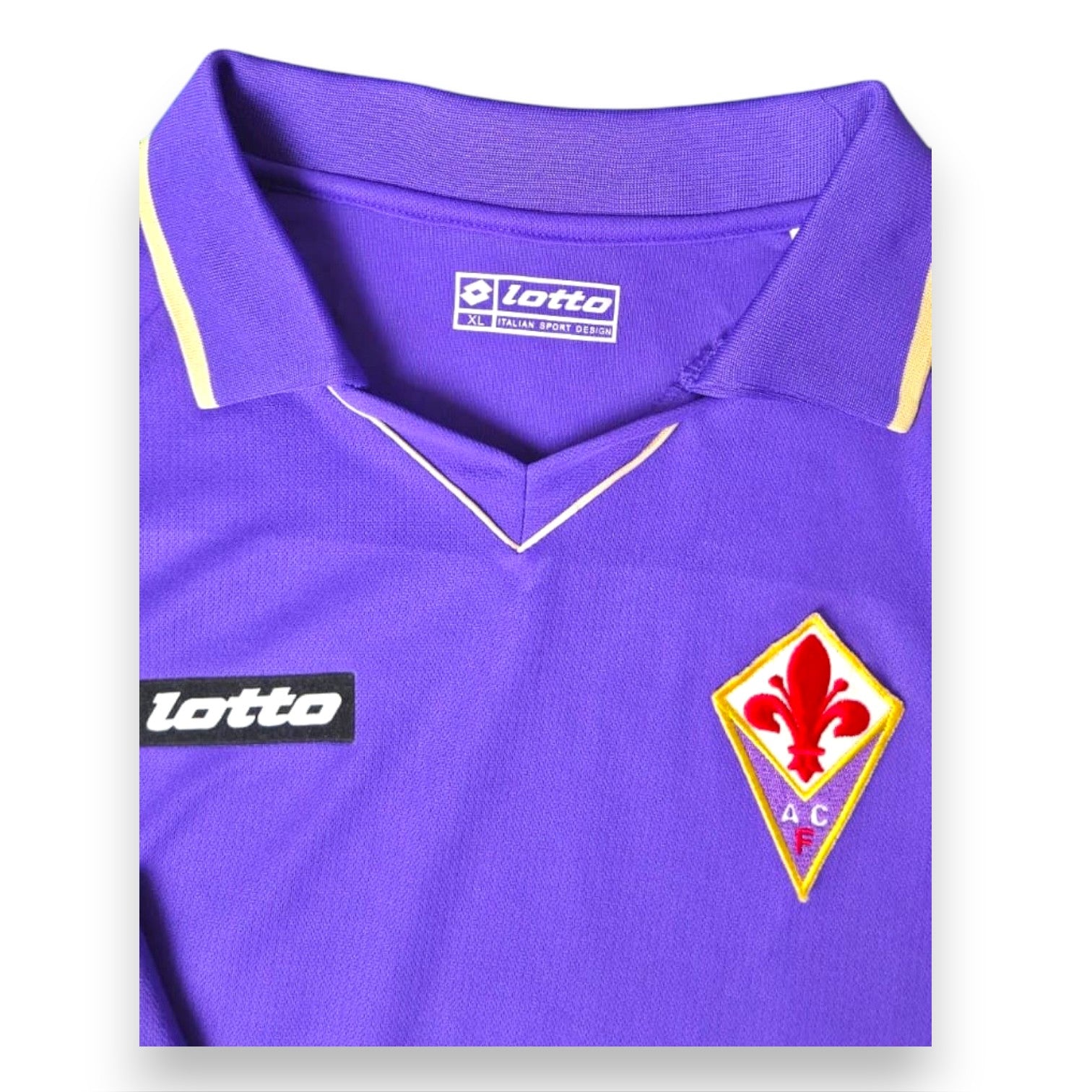 Etichetta taglia XL maglia Fiorentina Home 2012-13 – Lotto Italian Sport Design – Store originale