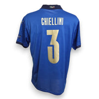 Maglia Italia Home 2021 Player Issued Giorgio Chiellini numero 3 – Puma – Finale UEFA Euro 2020 – retro