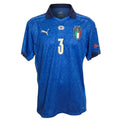 Fronte maglia Italia Home 2021 Player Issued Chiellini N.3 – match detail Finale Italia-Inghilterra 11.07.2021 Londra – Puma Euro 2020