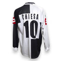 Maglia Siena Home 2004-05 Player Issued Enrico Chiesa numero 10 – Lotto – maniche lunghe – patch Lega Calcio Serie A – centenario Robur 1904