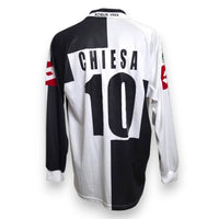 Maglia Siena Home 2004-05 Player Issued Enrico Chiesa numero 10 – Lotto – maniche lunghe – patch Lega Calcio Serie A – centenario Robur 1904