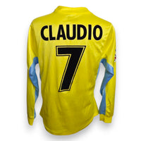 Maglia SS Lazio Away 2002-03 Player Issued Claudio López numero 7 – Puma Siemens Mobile – Serie A – condizioni Excellent vintage